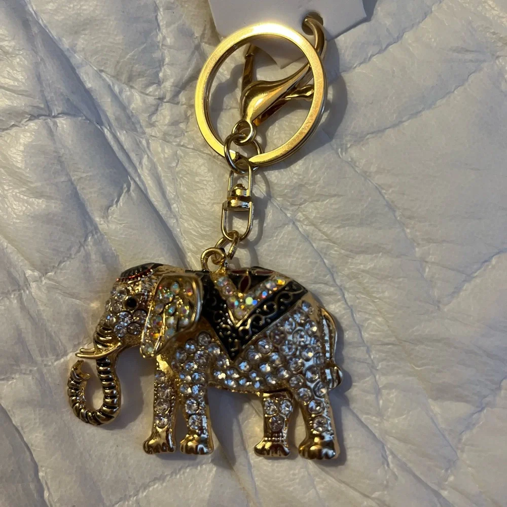 Gold Elephant Key Holder - Picture 1 of 3